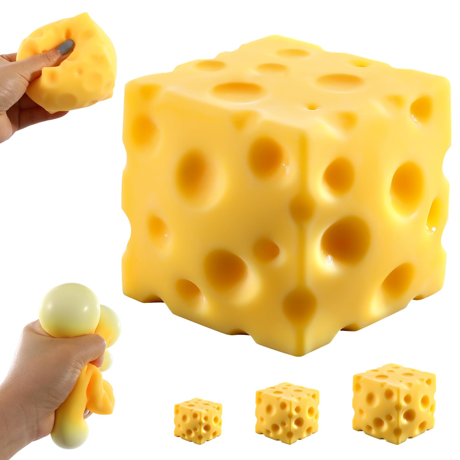 Cheese Block Squishy angle 2