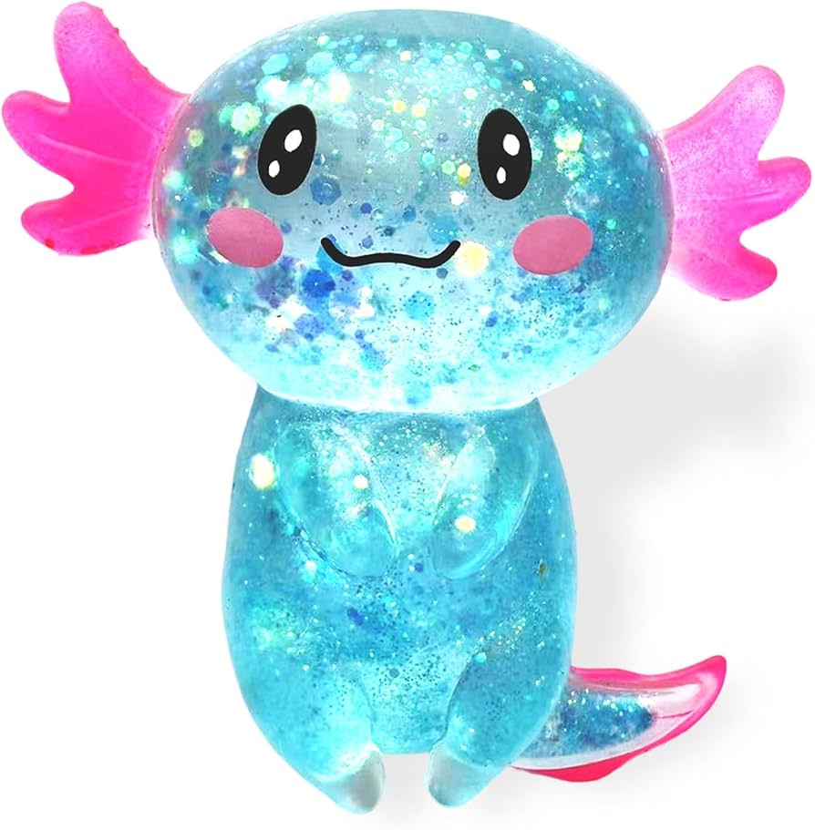 Glitter Axolotl Squishy
