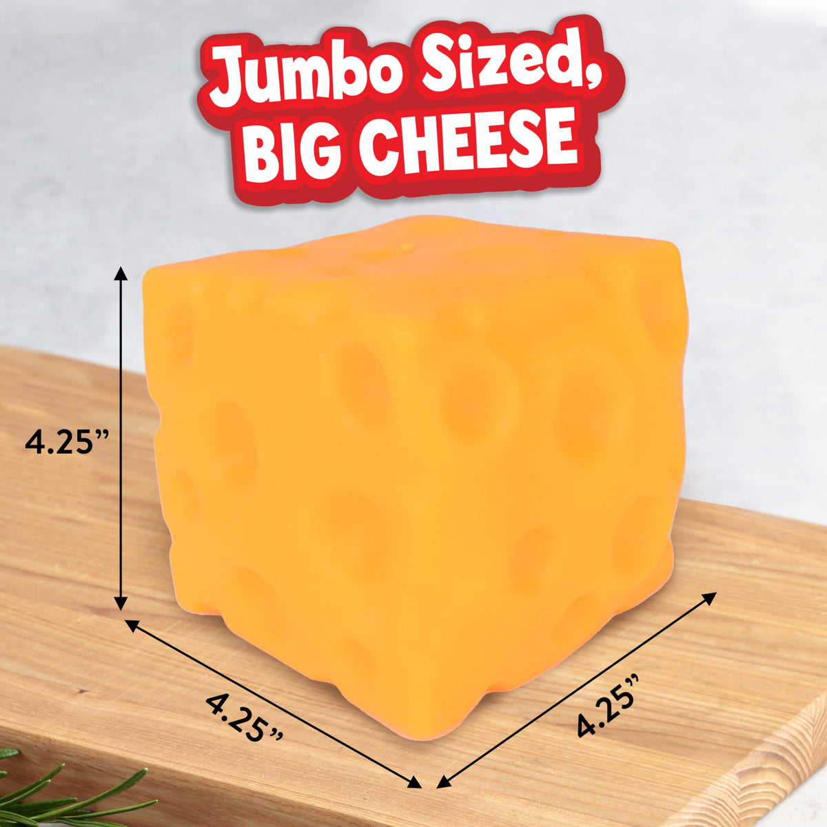 Cheese Block Squishy angle 4